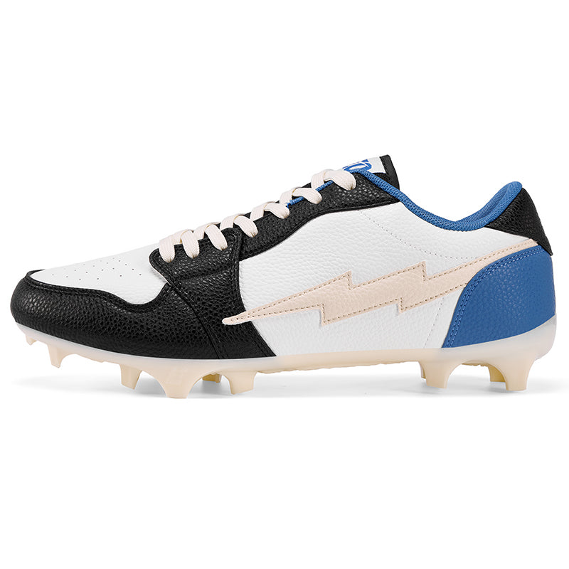 Enzo 01 Low Men's Football Cleats in Blue & Off White