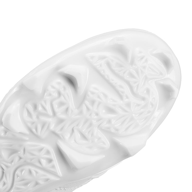 Enzo 01 Low 'Platinum White' Youth/Kids Football Cleats in White